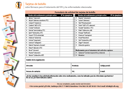 Imagen: Formulario de petición de tarjetas